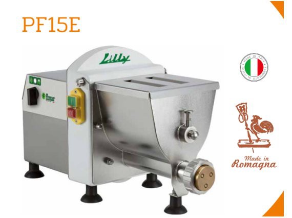 Macchina per pasta fresca Fimar modello PF15E.